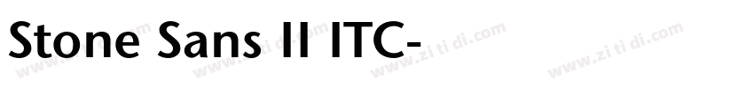 Stone Sans II ITC字体转换